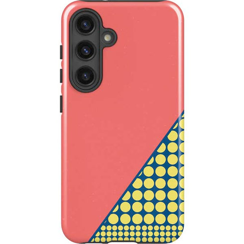 Coral Diagonal Split Galaxy S24 Plus Impact Case